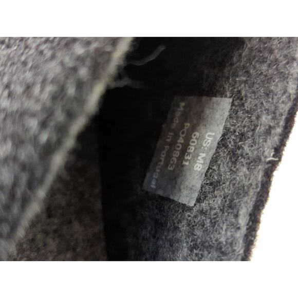 new mens Huckberry Greys Wool Outdoor Slipper sz8 black charcoal slip on main image 7